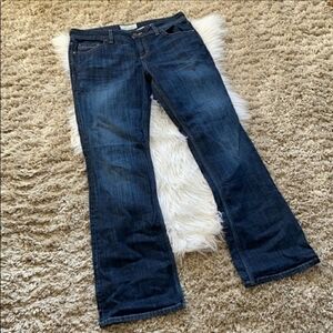 Maurices Morgan New Boot Denim Blue Jeans Women's 9/10 Short Dark Wash Classic